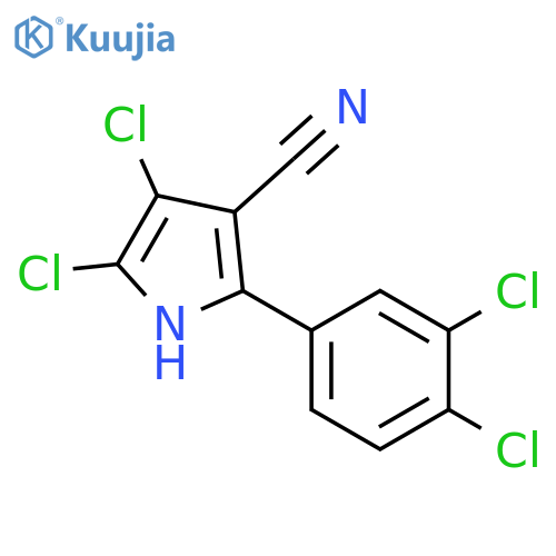 1H-Pyrrole-3-carbonitrile,4,5-dichloro-2-(3,4-dichlorophenyl)- structure