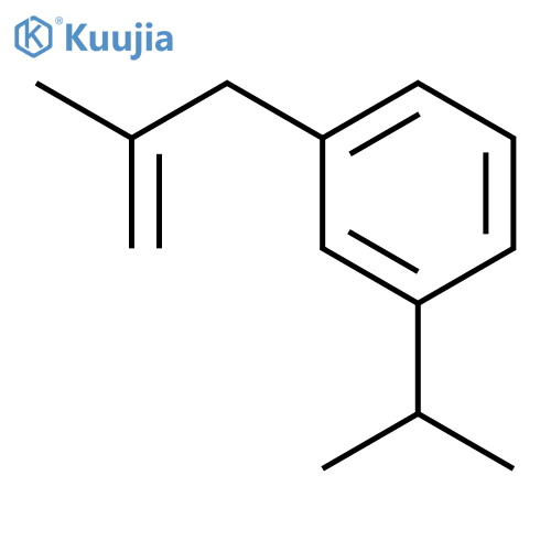 Benzene,1-(1-methylethyl)-3-(2-methyl-2-propen-1-yl)- structure