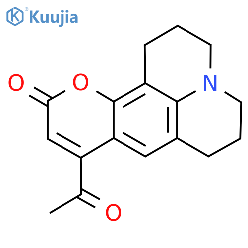 8-Acetyl-2,3,5,6-tetrahydro-1H,4H-11-oxa-3a-aza-benzo[de]anthracen-10-one structure