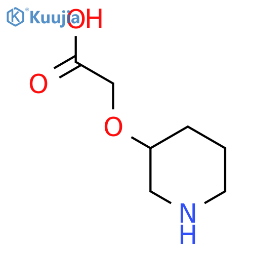 2-(Piperidin-3-yloxy)acetic acid structure