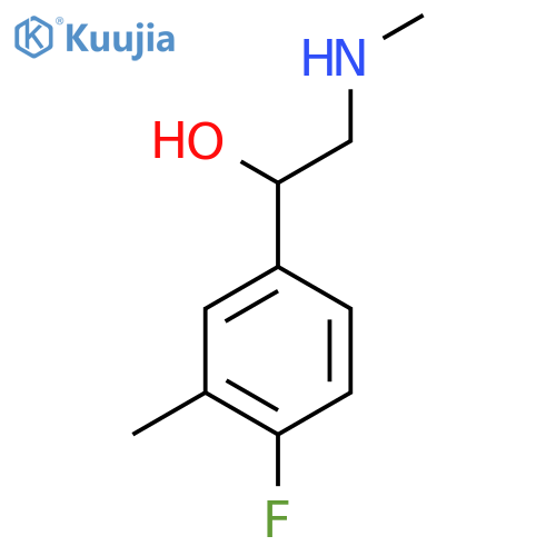1-(4-fluoro-3-methylphenyl)-2-(methylamino)ethan-1-ol structure