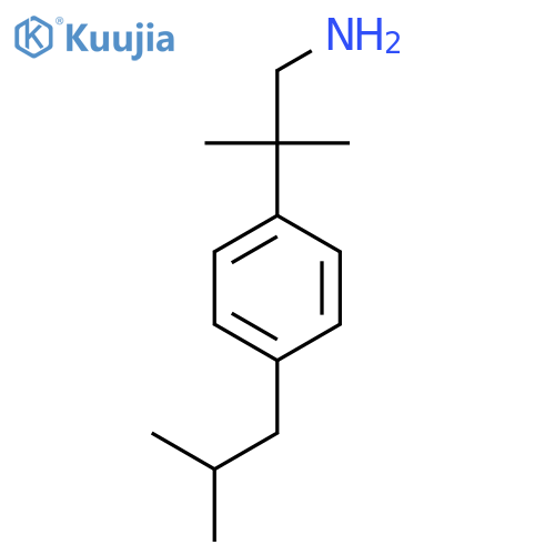 2-methyl-2-4-(2-methylpropyl)phenylpropan-1-amine structure