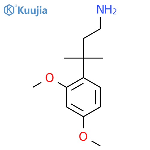 3-(2,4-Dimethoxyphenyl)-3-methylbutan-1-amine structure