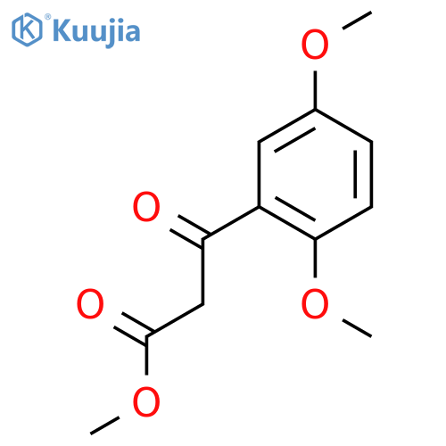 Methyl 3-(2,5-dimethoxyphenyl)-3-oxopropanoate structure