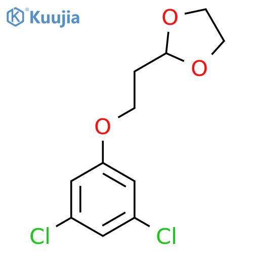 2-[2-(3,5-dichlorophenoxy)ethyl]-1,3-dioxolane structure