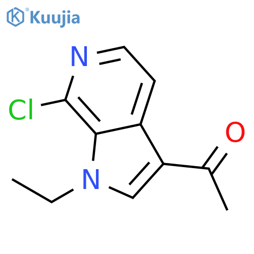 1-(7-Chloro-1-ethyl-1H-pyrrolo[2,3-c]pyridin-3-yl)ethanone structure
