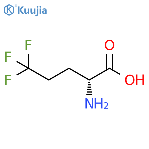 (2R)-2-amino-5,5,5-trifluoropentanoic acid structure