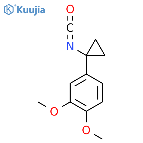 4-(1-isocyanatocyclopropyl)-1,2-dimethoxybenzene structure