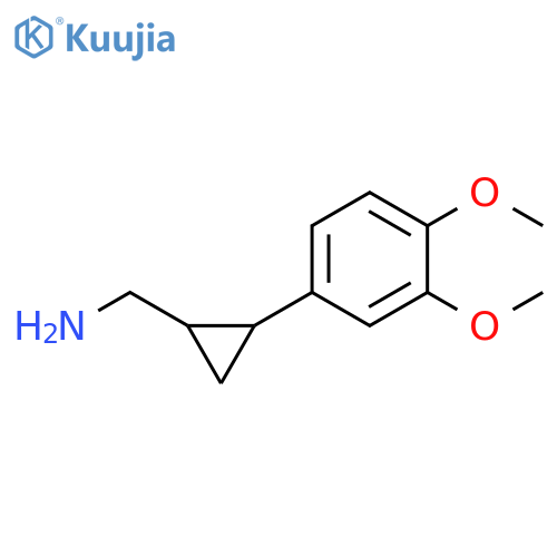 2-(3,4-dimethoxyphenyl)cyclopropylmethanamine structure