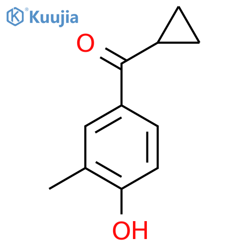 4-Cyclopropanecarbonyl-2-methylphenol structure