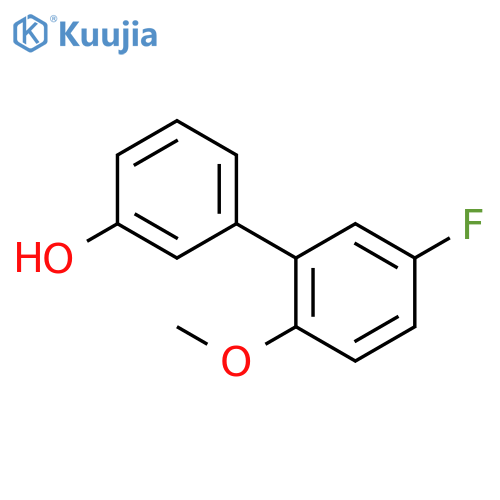 3-(5-fluoro-2-methoxyphenyl)phenol structure