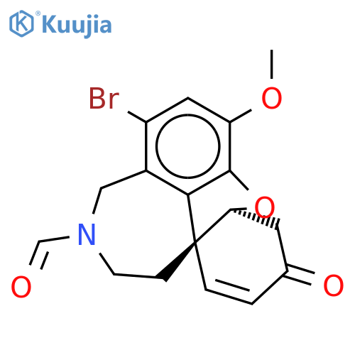 (4aR,8aR)-rel-1-Bromo-4a,5,9,10-tetrahydro-3-methoxy-6-oxo-6H-benzofuro[3a,3,2-ef][2]benzazepine-11(12H)-carboxaldehyde structure