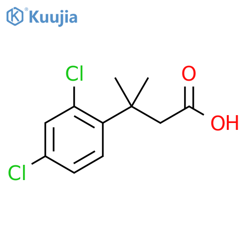 3-(2,4-dichlorophenyl)-3-methylbutanoic acid structure