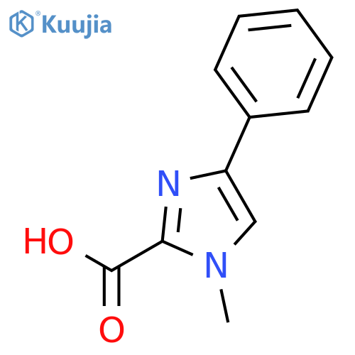 1-methyl-4-phenyl-1H-Imidazole-2-carboxylic acid structure