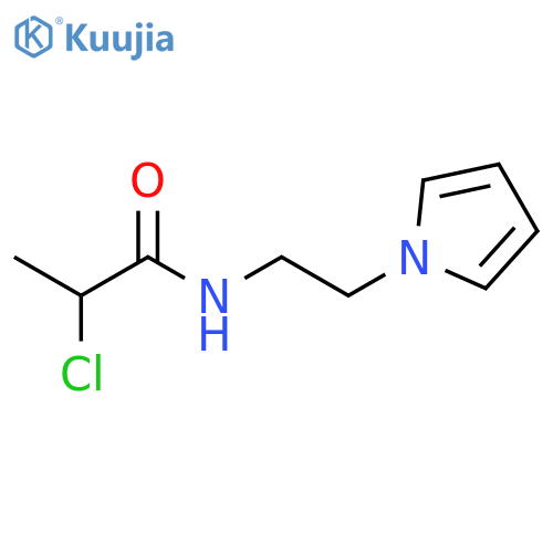 2-Chloro-N-[2-(1H-pyrrol-1-yl)ethyl]propanamide structure
