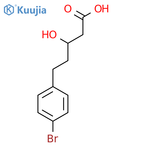 5-(4-bromophenyl)-3-hydroxypentanoic acid structure