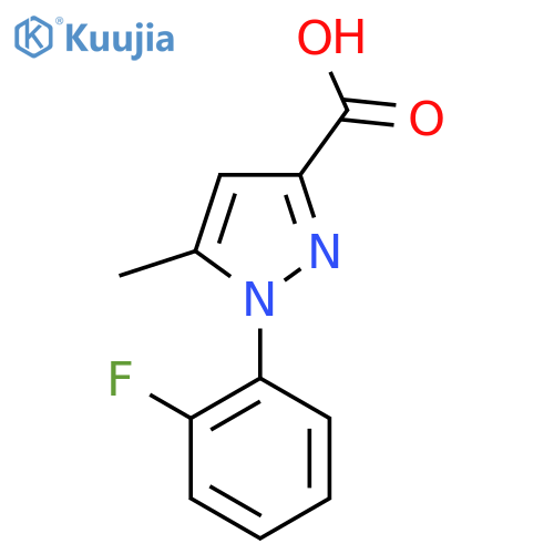1-(2-Fluorophenyl)-5-methyl-1H-pyrazole-3-carboxylic acid structure