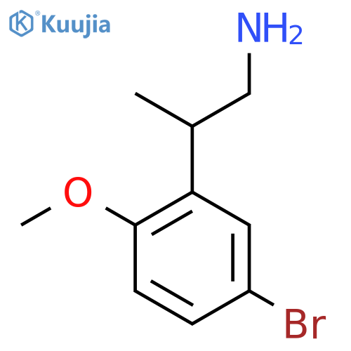 2-(5-bromo-2-methoxyphenyl)propan-1-amine structure