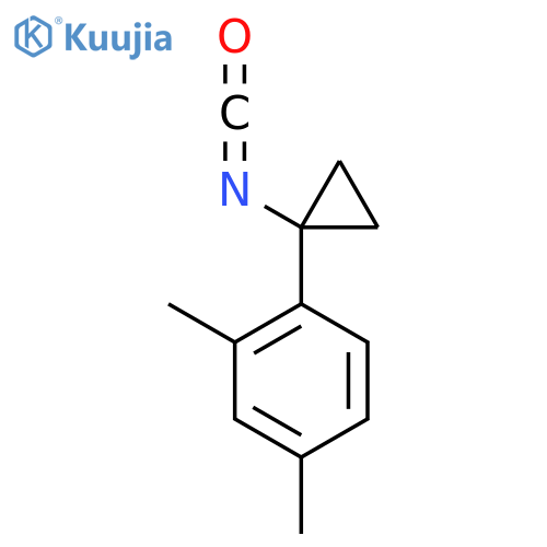 1-(1-isocyanatocyclopropyl)-2,4-dimethylbenzene structure