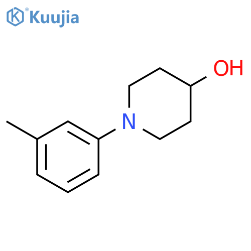 1-(3-methylphenyl)piperidin-4-ol structure