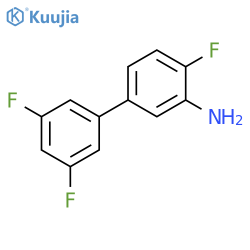 3',4,5'-Trifluorobiphenyl-3-amine structure