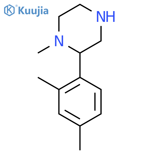 2-(2,4-dimethylphenyl)-1-methylpiperazine structure