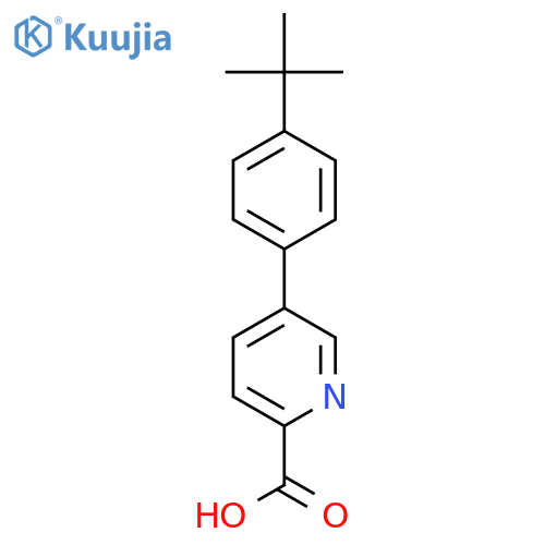 5-(4-t-Butylphenyl)picolinic acid structure