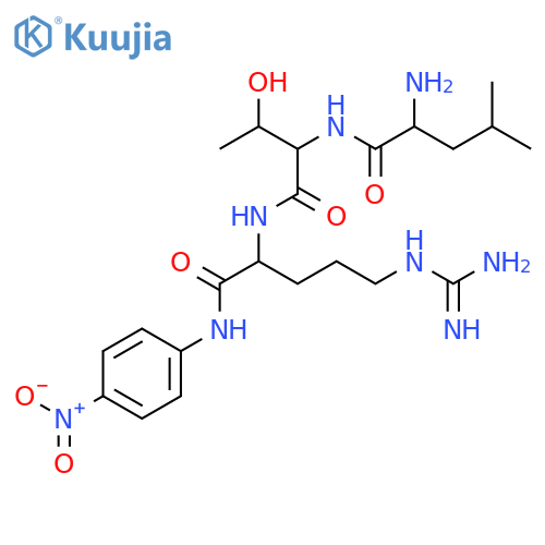H-D-Leu-Thr-Arg-pNA acetate salt structure