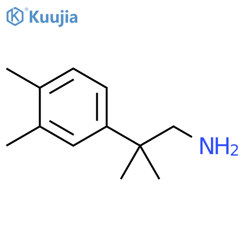2-(3,4-dimethylphenyl)-2-methylpropan-1-amine structure