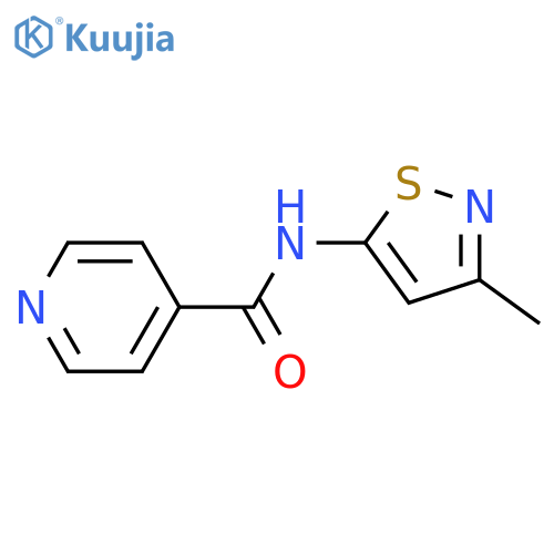 N-(3-methyl-1,2-thiazol-5-yl)pyridine-4-carboxamide structure