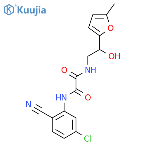 N'-(5-chloro-2-cyanophenyl)-N-2-hydroxy-2-(5-methylfuran-2-yl)ethylethanediamide structure