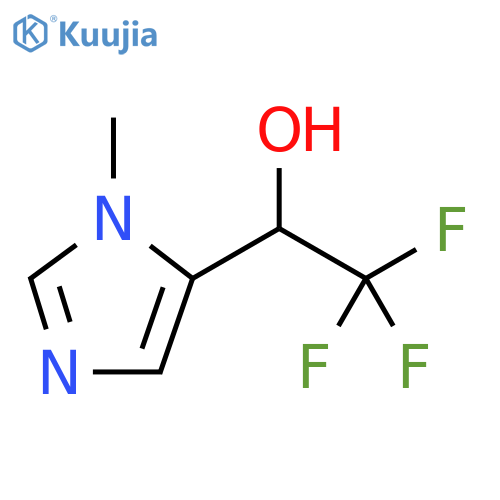 2,2,2-trifluoro-1-(1-methyl-1H-imidazol-5-yl)ethan-1-ol structure