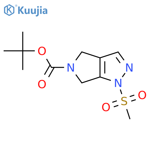 tert-butyl 1-methylsulfonyl-4,6-dihydropyrrolo[3,4-c]pyrazole-5-carboxylate structure