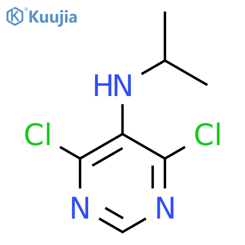 (4,6-Dichloro-pyrimidin-5-yl)-isopropyl-amine structure