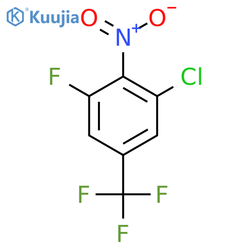 1-Chloro-3-fluoro-2-nitro-5-(trifluoromethyl)benzene structure