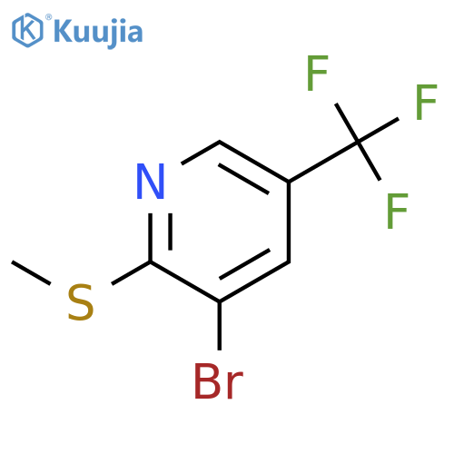 3-Bromo-2-(methylthio)-5-(trifluoromethyl)pyridine structure