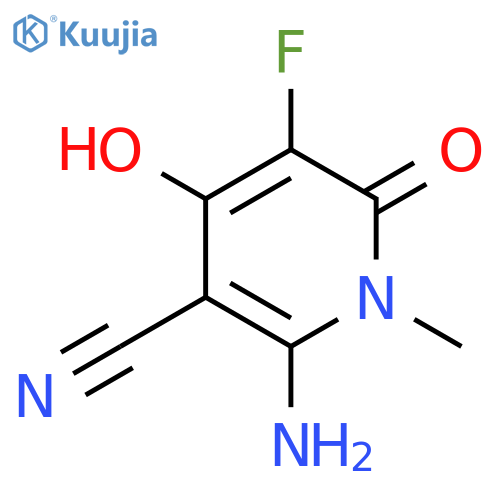 2-Amino-5-fluoro-4-hydroxy-1-methyl-6-oxo-1,6-dihydro-pyridine-3-carbonitrile structure