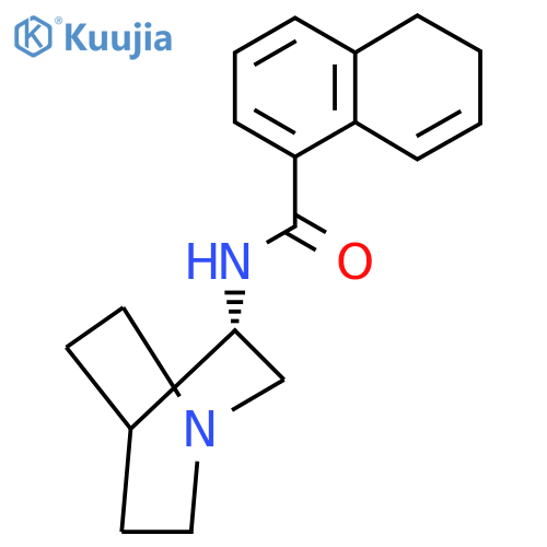 N-(3S)-1-Azabicyclo2.2.2oct-3-yl-5,6-dihydro-1-Naphthalenecarboxamide structure