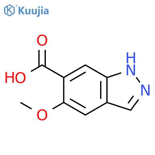 5-Methoxy-(1H)indazole-6-carboxylic acid structure