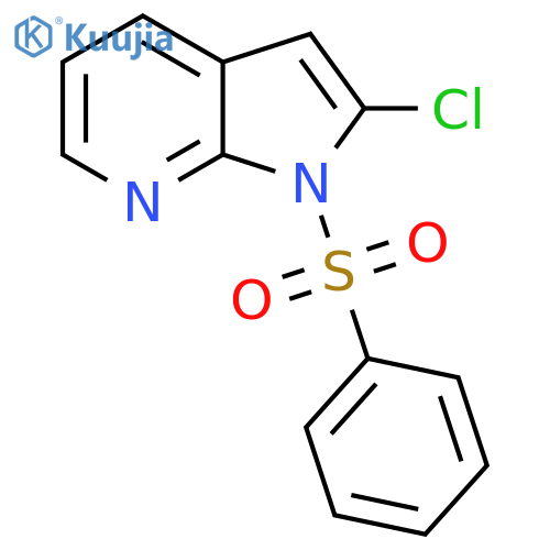 2-Chloro-1-(phenylsulfonyl)-1H-pyrrolo[2,3-b]pyridine structure