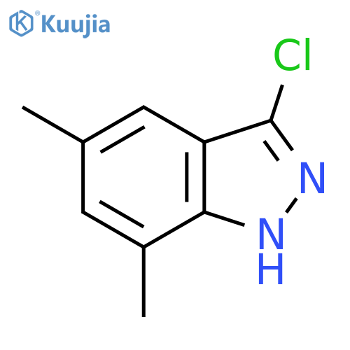 3-Chloro-5,7-diMethylindazole structure