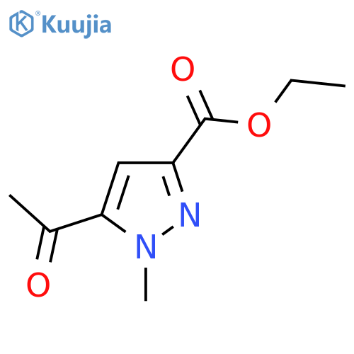 Ethyl 5-acetyl-1-methylpyrazole-3-carboxylate structure