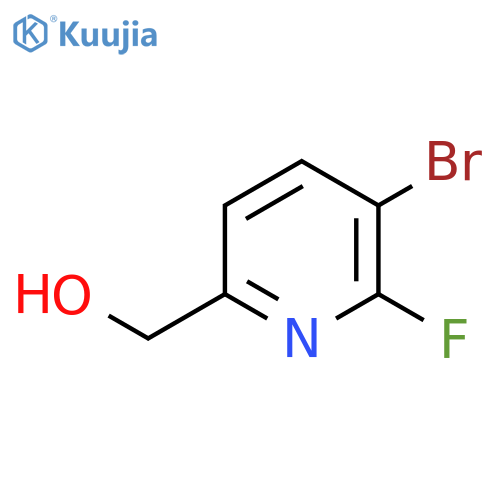 5-Bromo-6-fluoropyridine-2-methanol structure
