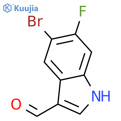 5-Bromo-6-fluoro-1H-indole-3-carbaldehyde structure