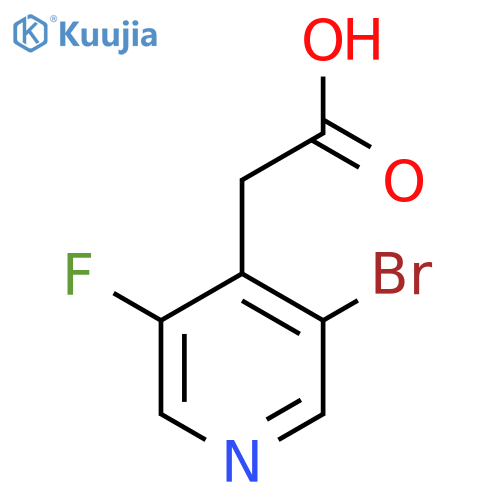 2-(3-Bromo-5-fluoropyridin-4-yl)acetic acid structure