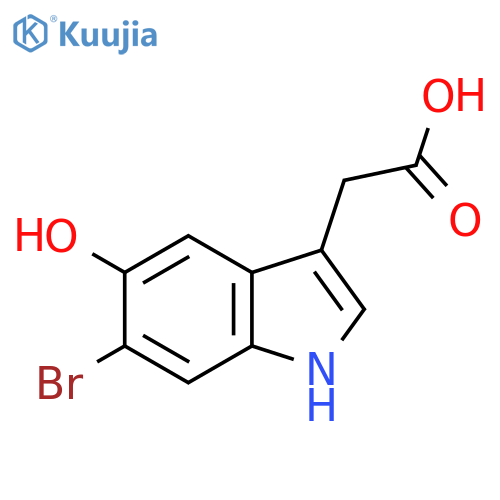 6-Bromo-5-hydroxyindole-3-acetic acid structure