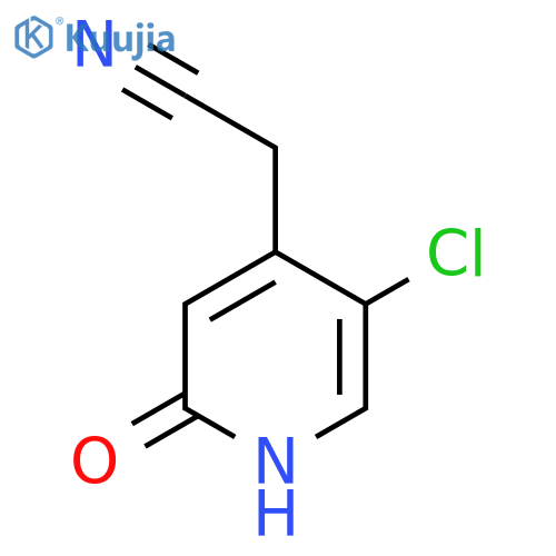 5-Chloro-2-hydroxypyridine-4-acetonitrile structure