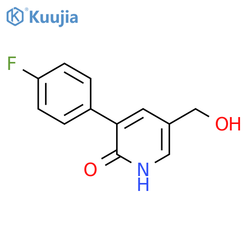 5-(4-Fluorophenyl)-6-hydroxypyridine-3-methanol structure
