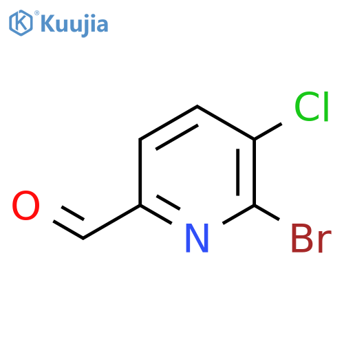 6-Bromo-5-chloropicolinaldehyde structure