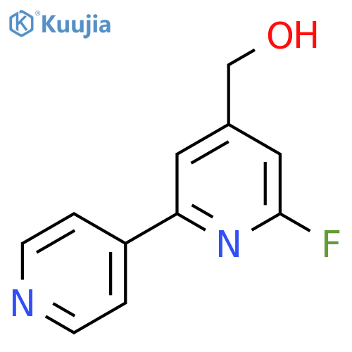 2-Fluoro-6-(pyridin-4-yl)pyridine-4-methanol structure